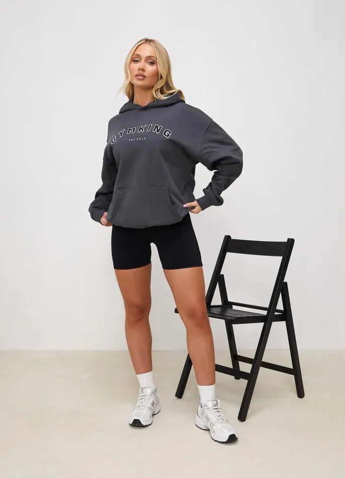 Gym King Sweatshirts and Hoodies Women Shadow Oversized Hood 8211 Shadow Grey