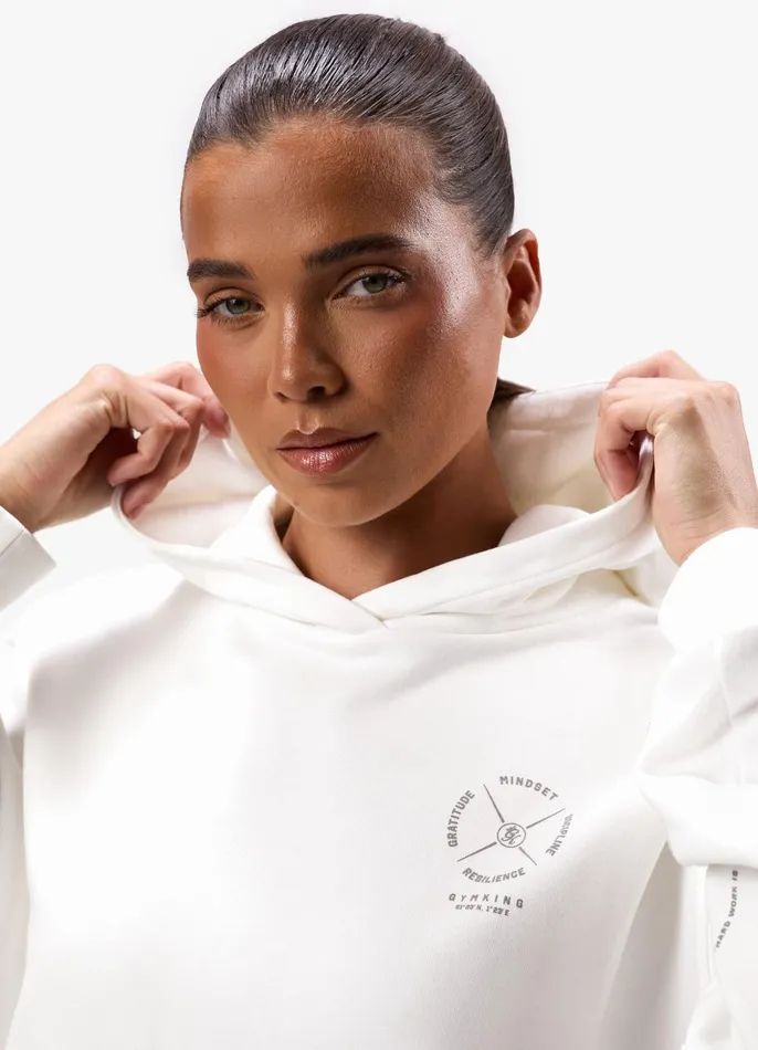Gym King Sweatshirts and Hoodies Women Stoic Hood 8211 Cream