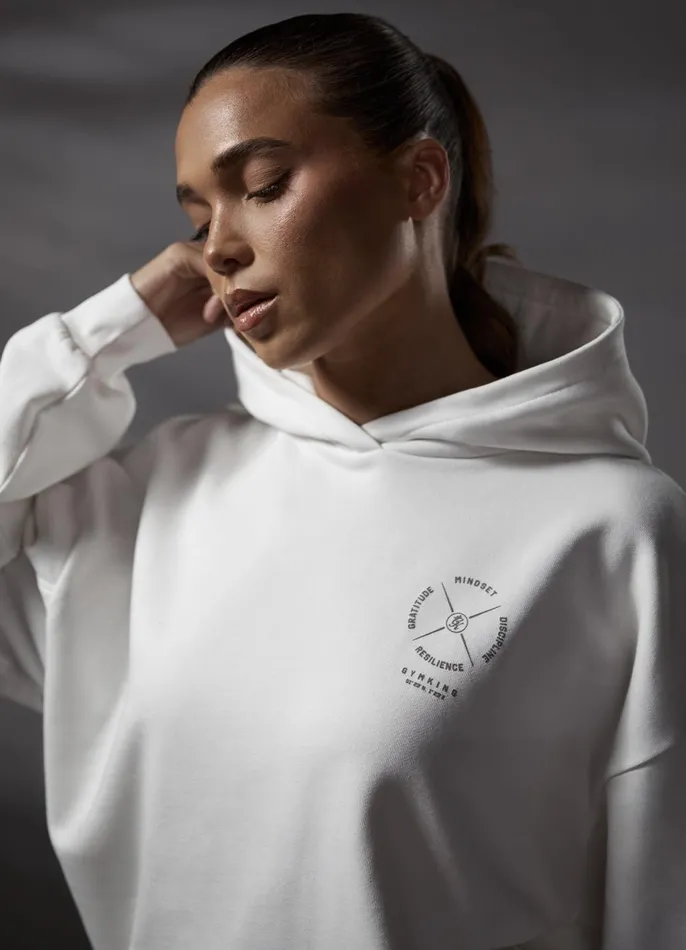 Gym King Sweatshirts and Hoodies Women Stoic Hood 8211 Cream