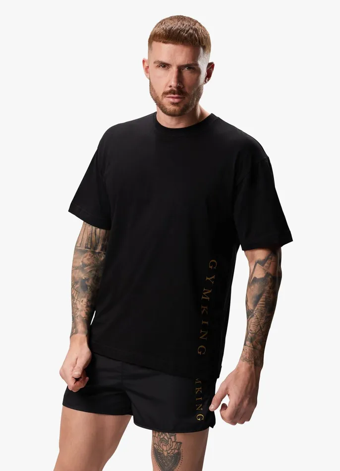 Gym King TShirts Men Blaze Jersey Tee 8211 BlackGold