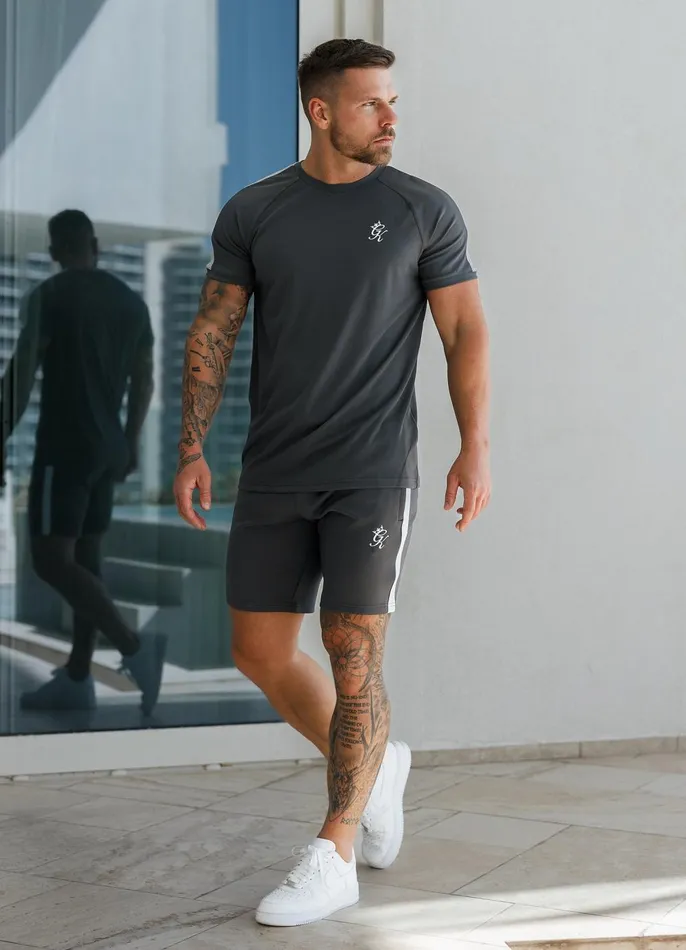 Gym King TShirts Men Core Plus Poly Tee 8211 Graphite