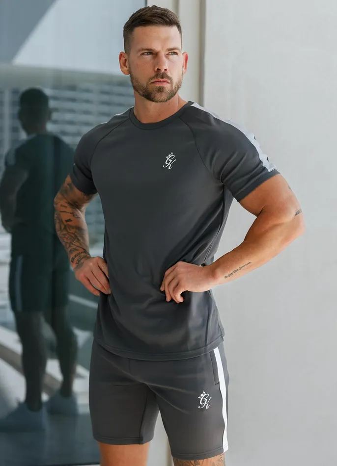 Gym King TShirts Men Core Plus Poly Tee 8211 Graphite