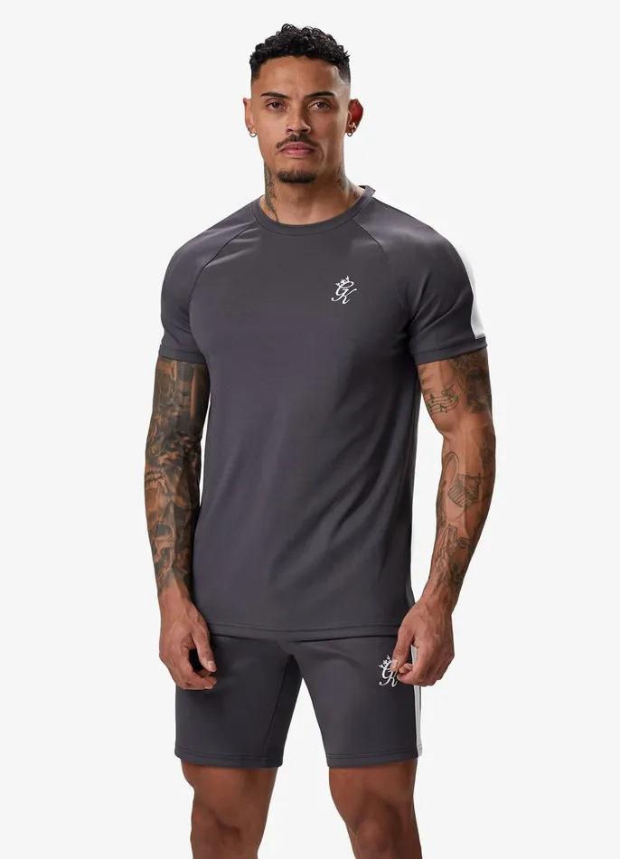 Gym King TShirts Men Core Plus Poly Tee 8211 Graphite