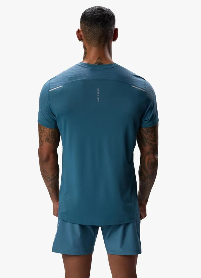 Gym King TShirts Men Divergent Tee 8211 Lake Blue