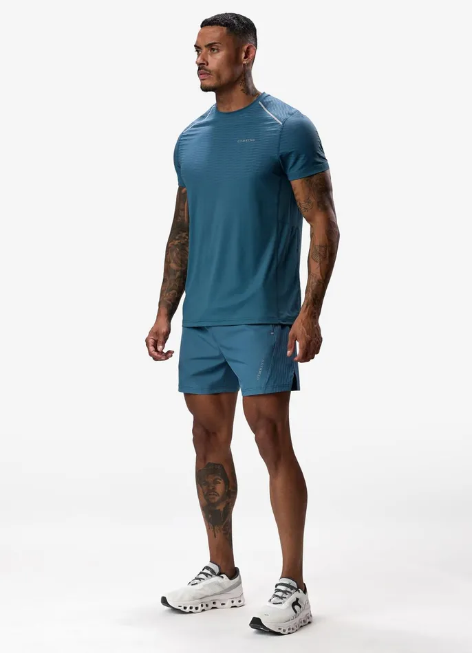 Gym King TShirts Men Divergent Tee 8211 Lake Blue