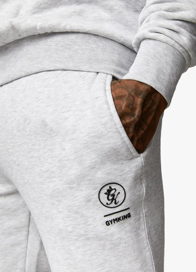 Gym King Tracksuit Bottoms Men Aventus Jogger 8211 Snow Marl