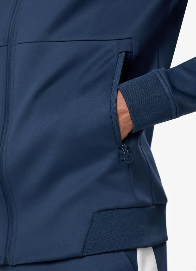 Gym King Tracksuit Tops Men Core Plus Poly FZ Hood 8211 Moonlight Blue