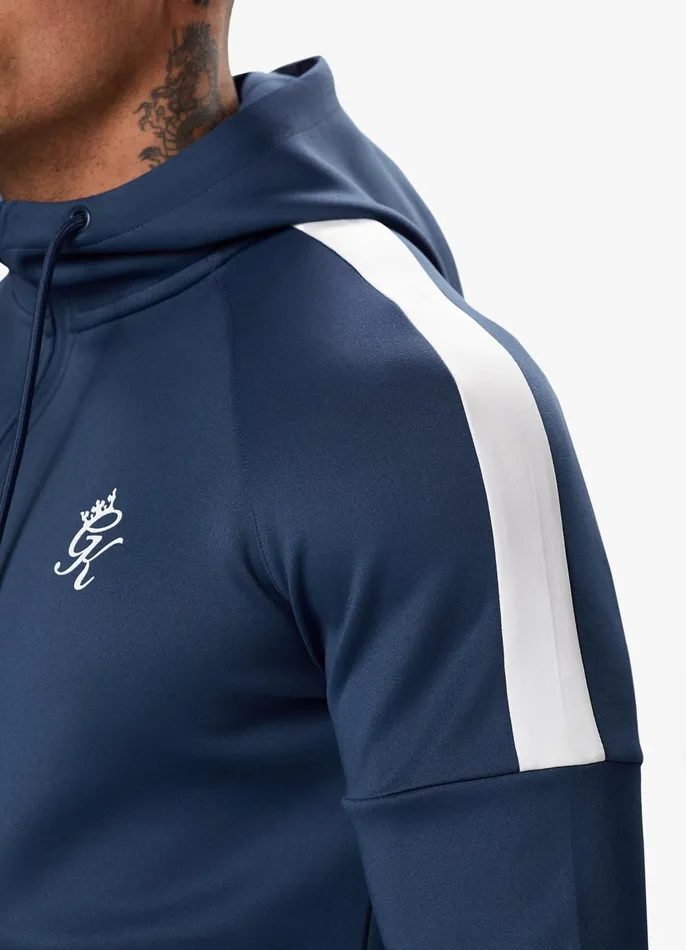 Gym King Tracksuit Tops Men Core Plus Poly FZ Hood 8211 Moonlight Blue