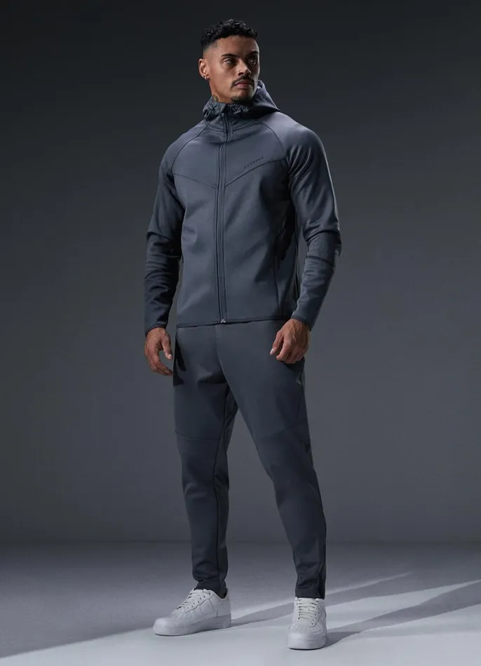 Gym King Tracksuits Men Alpha Poly Tracksuit 8211 Graphite
