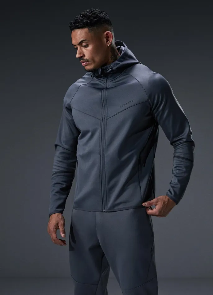 Gym King Tracksuits Men Alpha Poly Tracksuit 8211 Graphite