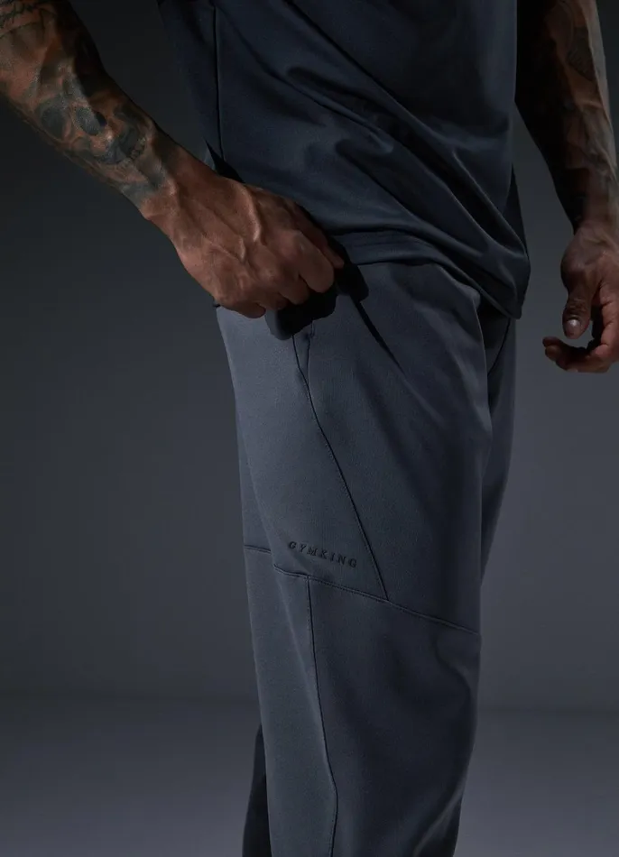 Gym King Tracksuits Men Alpha Poly Tracksuit 8211 Graphite