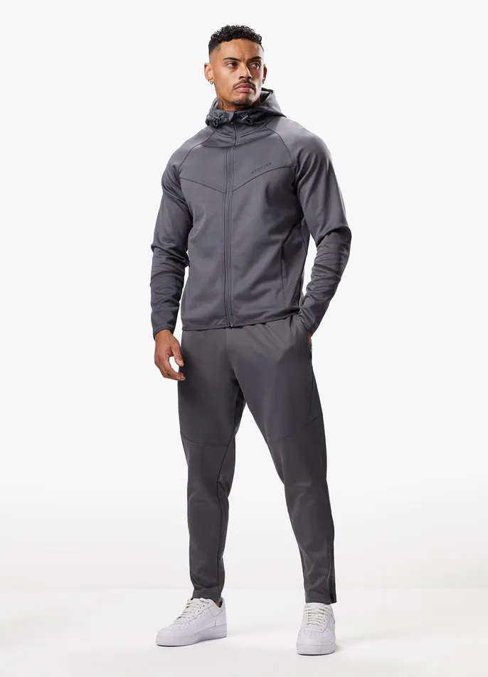 Gym King Tracksuits Men Alpha Poly Tracksuit 8211 Graphite