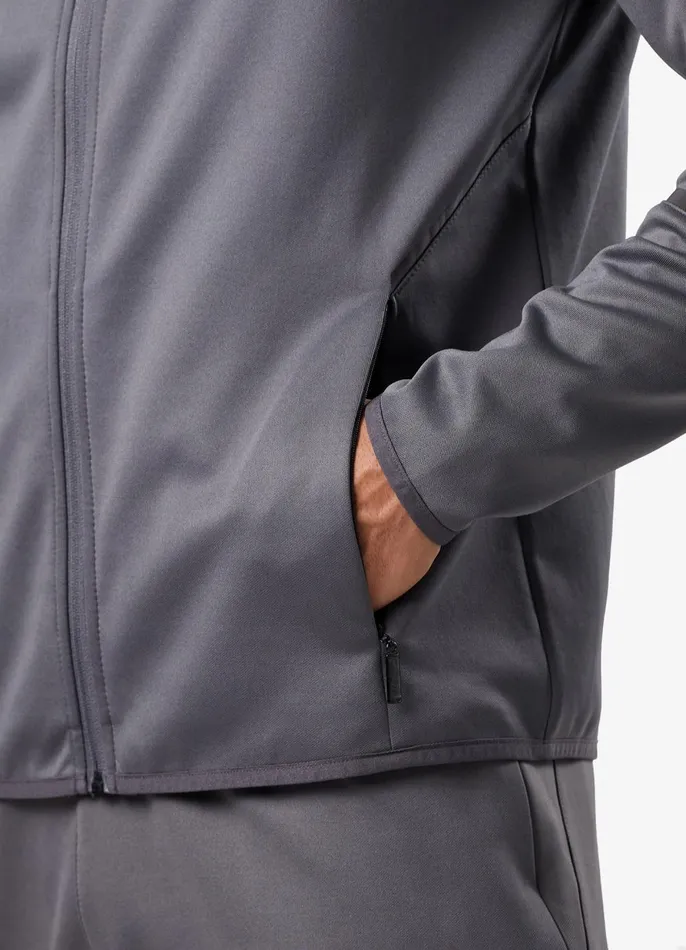 Gym King Tracksuits Men Alpha Poly Tracksuit 8211 Graphite