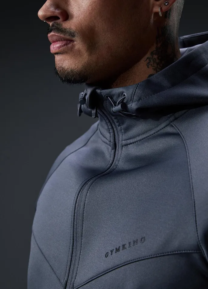 Gym King Tracksuits Men Alpha Poly Tracksuit 8211 Graphite