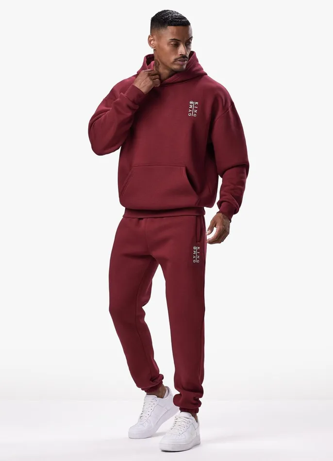 Gym King Tracksuits Men Division Hood Tracksuit 8211 Crimson