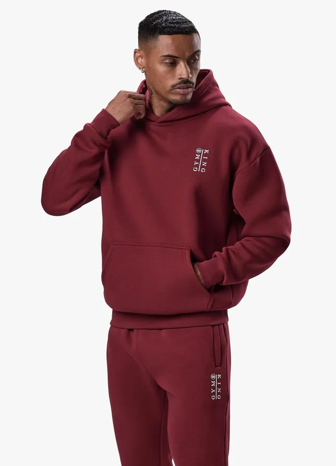 Gym King Tracksuits Men Division Hood Tracksuit 8211 Crimson
