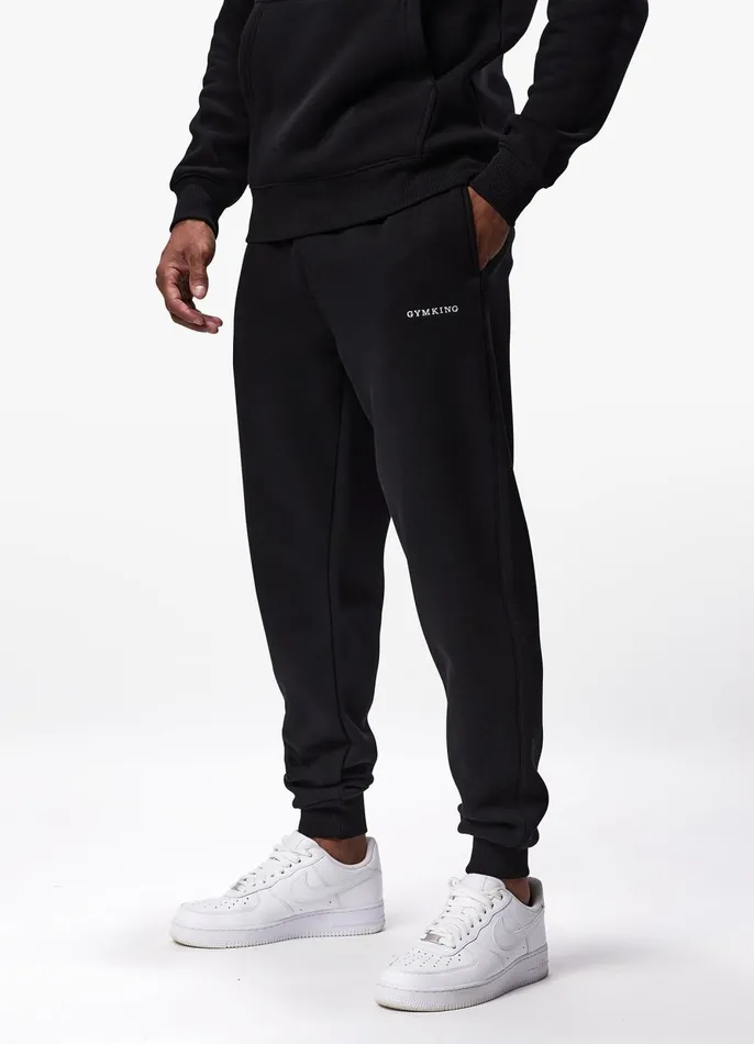 Gym King Tracksuits Men Linear Fundamental Tracksuit 8211 Black