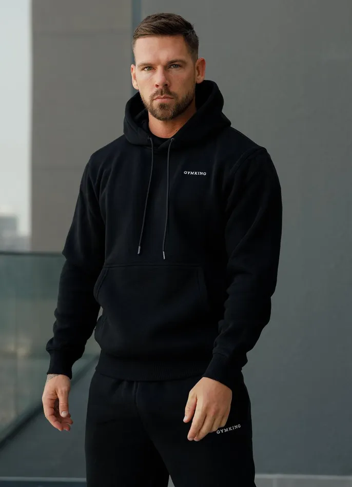 Gym King Tracksuits Men Linear Fundamental Tracksuit 8211 Black