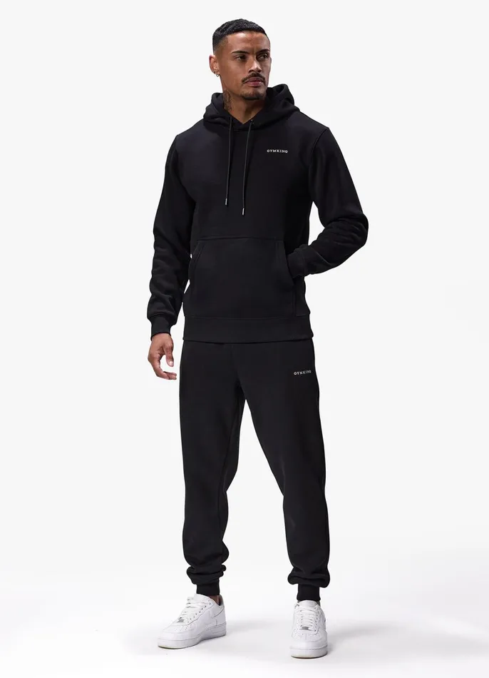 Gym King Tracksuits Men Linear Fundamental Tracksuit 8211 Black