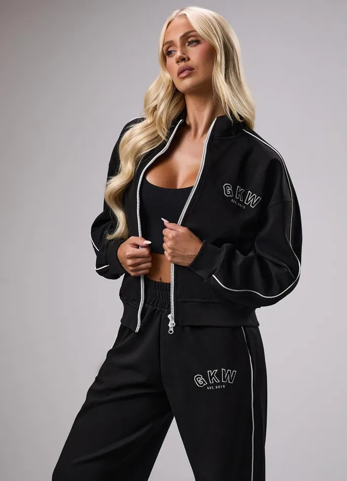 Gym King Tracksuits Women GKW Sports Luxe Tracksuit 8211 Black