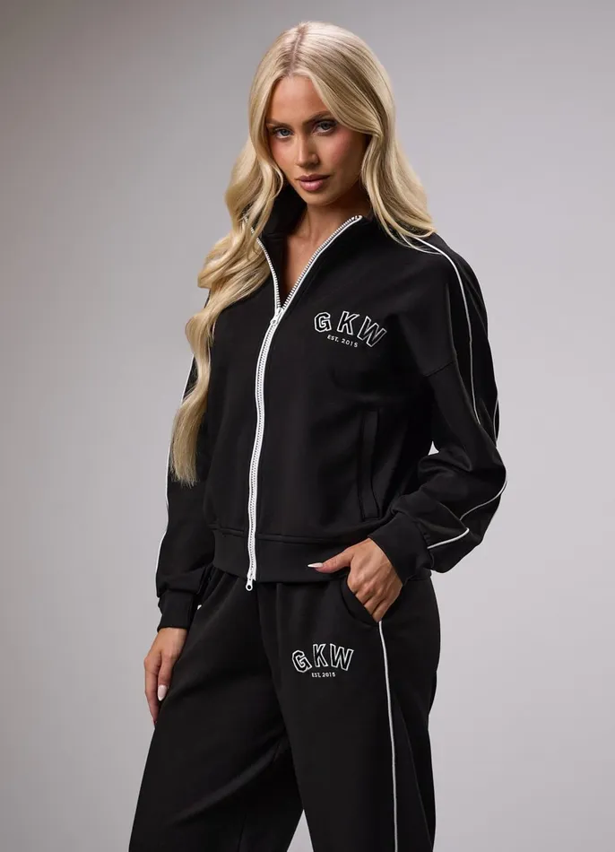 Gym King Tracksuits Women GKW Sports Luxe Tracksuit 8211 Black