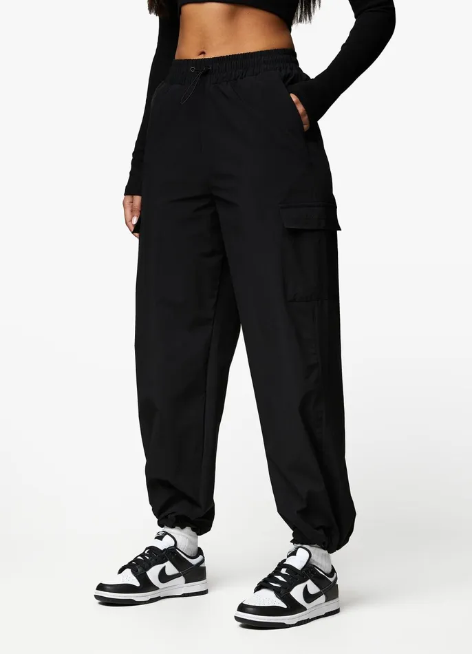 Gym King Tracksuits Women Utility Woven Tracksuit 8211 Black