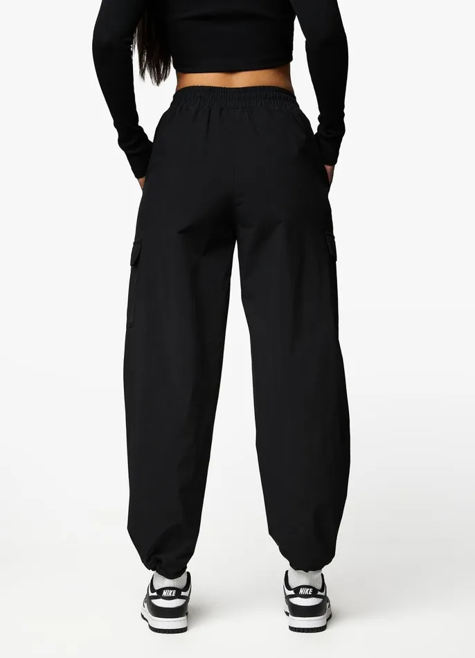 Gym King Tracksuits Women Utility Woven Tracksuit 8211 Black