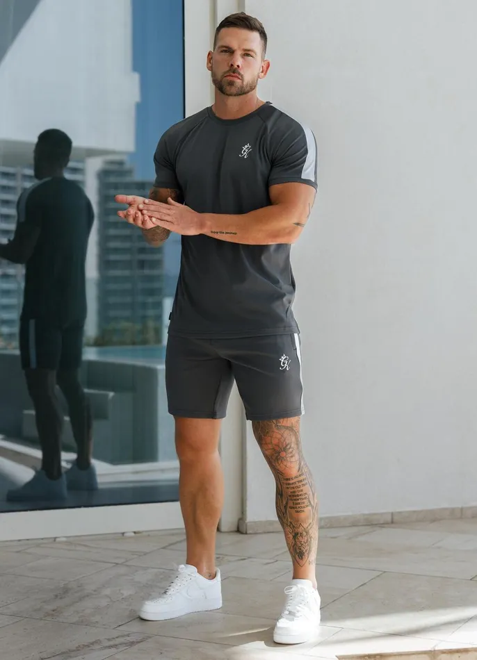 Gym King Twin Sets Men Core Plus Poly Short 8211 Graphite