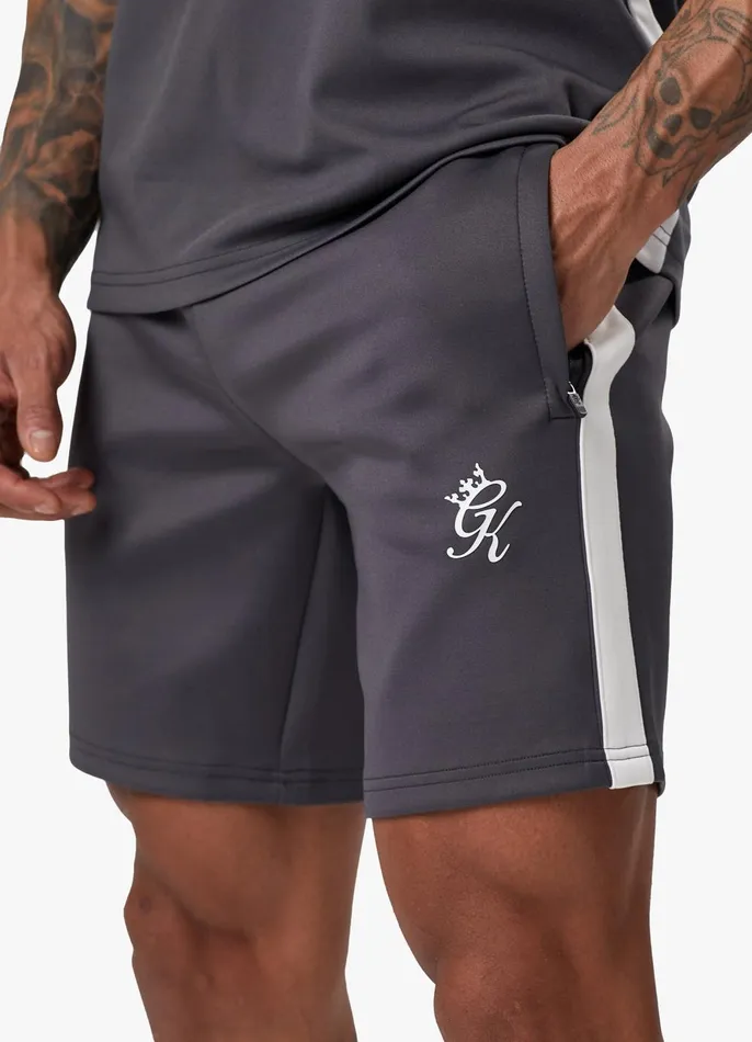 Gym King Twin Sets Men Core Plus Poly Short 8211 Graphite