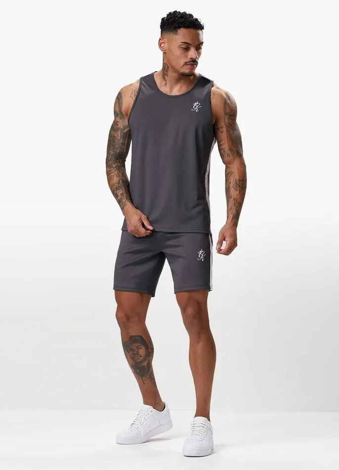 Gym King Twin Sets Men Core Plus Poly Short 8211 Graphite