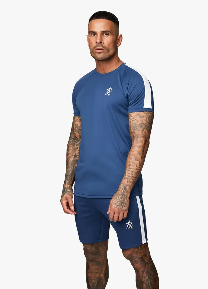 Gym King Twin Sets Men Core Plus Poly Tee 8211 Moonlight Blue