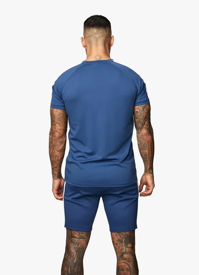 Gym King Twin Sets Men Core Plus Poly Tee 8211 Moonlight Blue