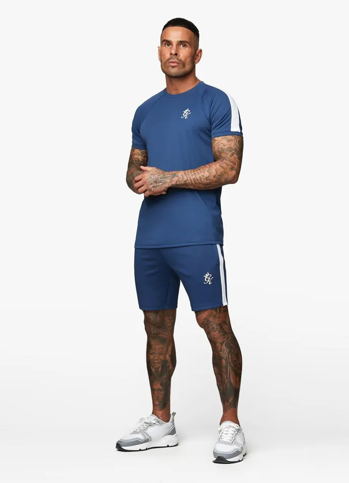 Gym King Twin Sets Men Core Plus Poly Tee 8211 Moonlight Blue