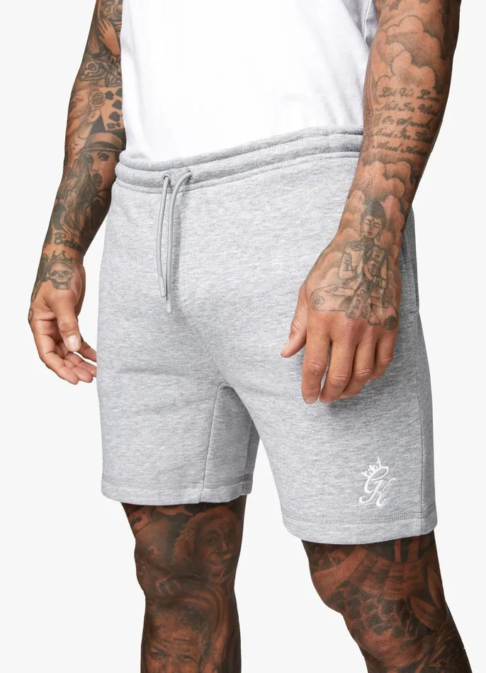 Gym King Twin Sets Men Fundamental Fleece Short 8211 Grey Marl