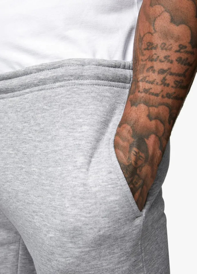 Gym King Twin Sets Men Fundamental Fleece Short 8211 Grey Marl