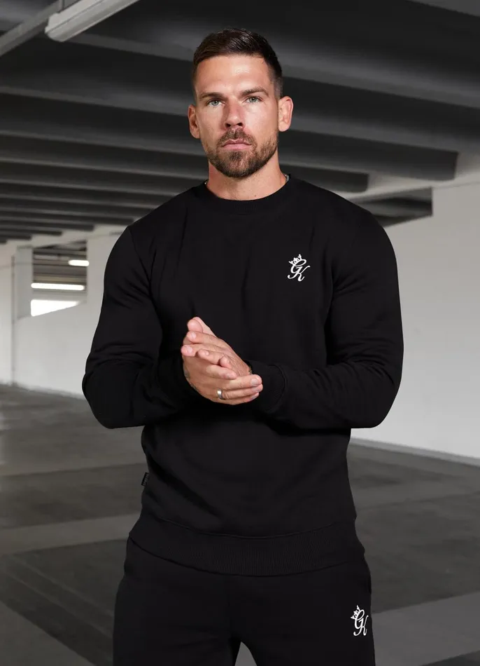 Gym King Twin Sets Men Fundamental Fleece Sweatshirt 8211 Black