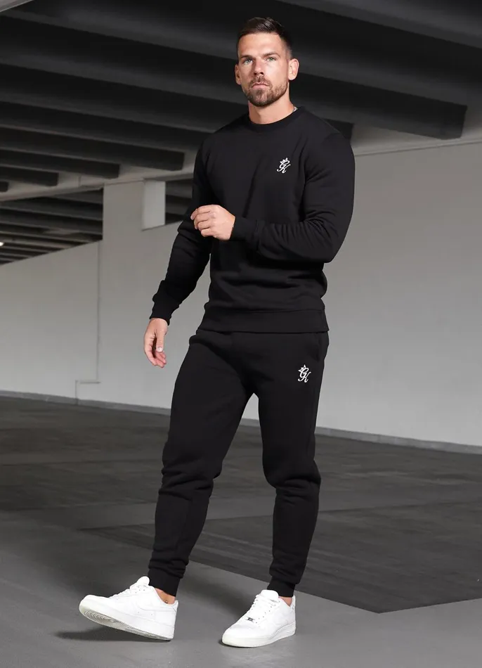 Gym King Twin Sets Men Fundamental Fleece Sweatshirt 8211 Black