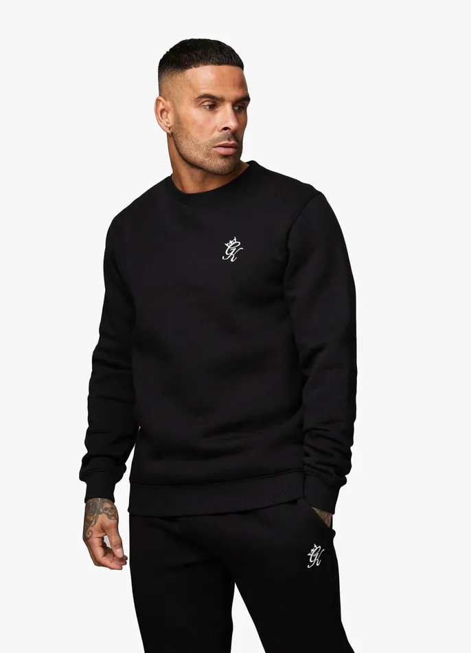 Gym King Twin Sets Men Fundamental Fleece Sweatshirt 8211 Black