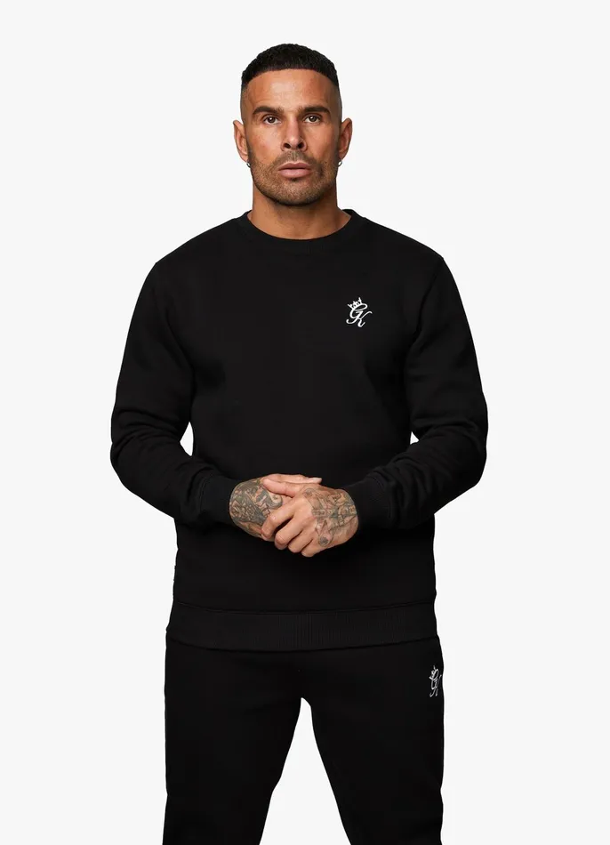 Gym King Twin Sets Men Fundamental Fleece Sweatshirt 8211 Black