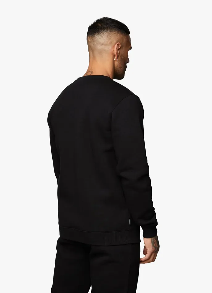 Gym King Twin Sets Men Fundamental Fleece Sweatshirt 8211 Black