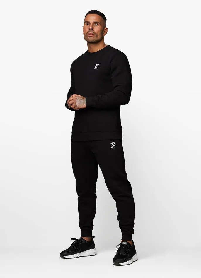 Gym King Twin Sets Men Fundamental Fleece Sweatshirt 8211 Black
