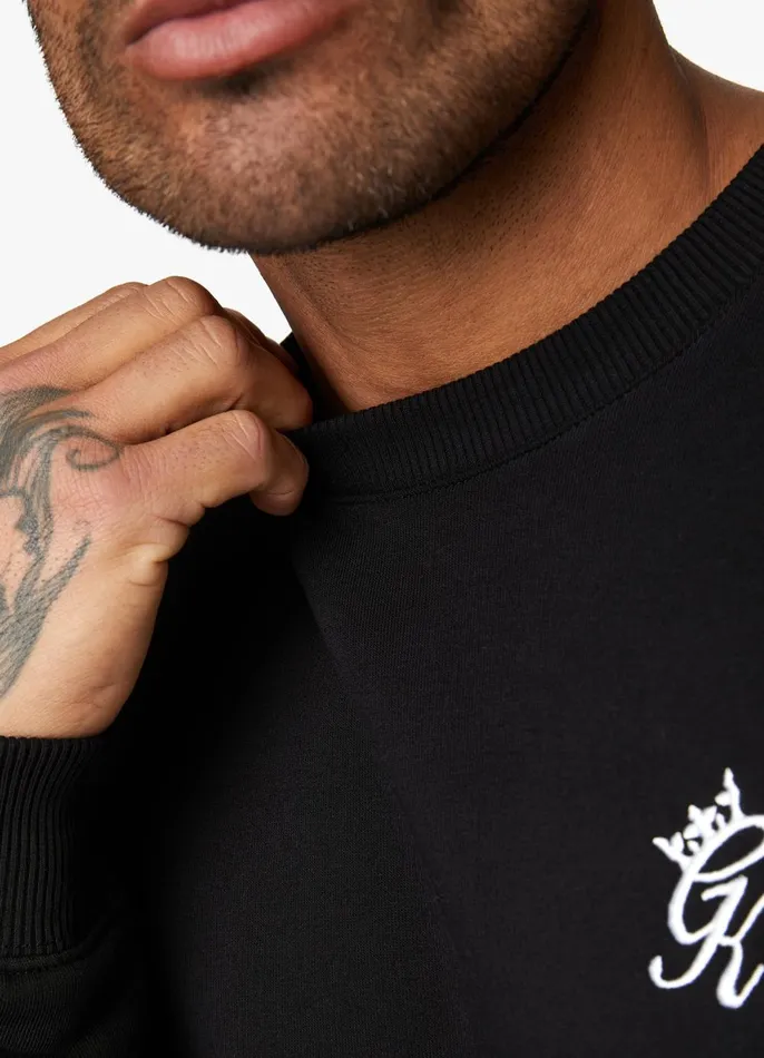 Gym King Twin Sets Men Fundamental Fleece Sweatshirt 8211 Black