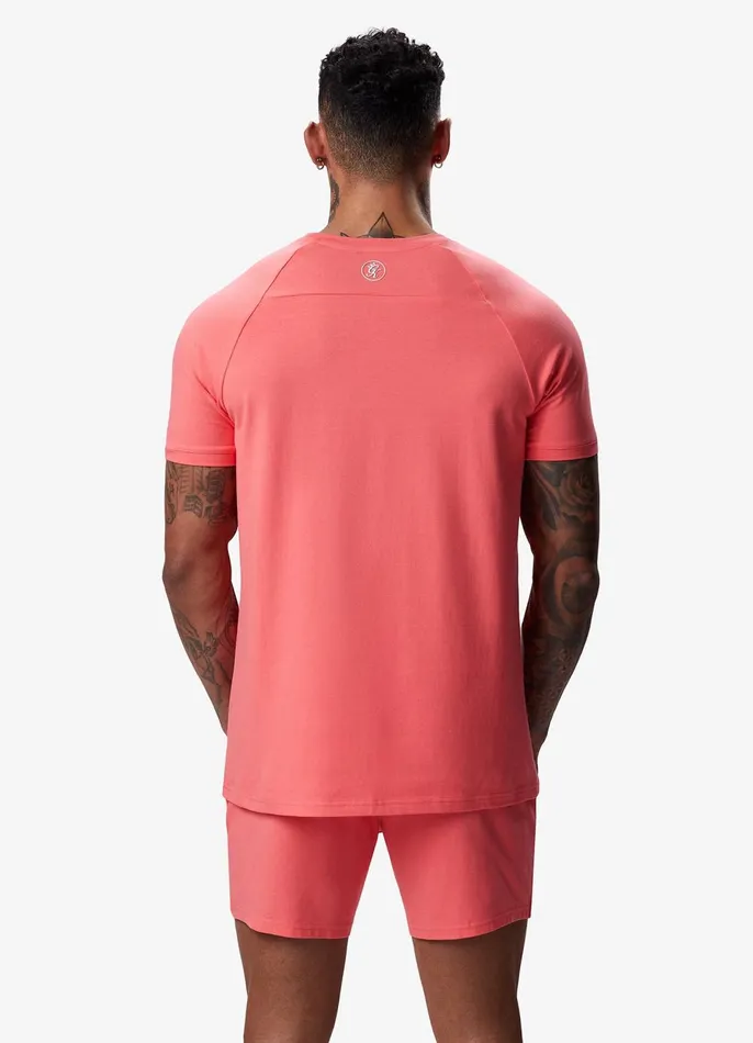 Gym King Twin Sets Men Pro Jersey Tee 8211 Coral