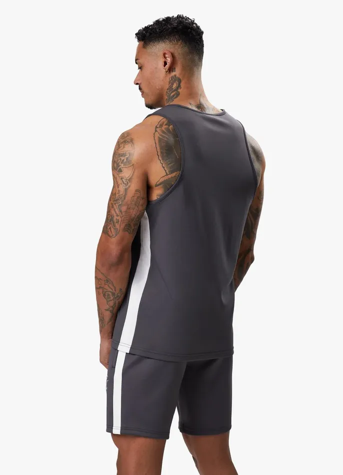 Gym King Vests Men Core Plus Poly Vest 8211 Graphite