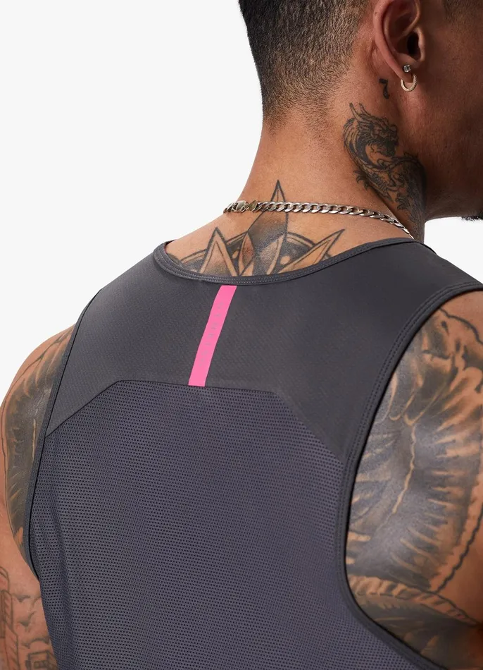 Gym King Vests Men Flex Vest 8211 GraphiteFuchsia