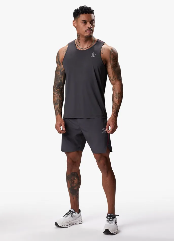 Gym King Vests Men Flex Vest 8211 GraphiteFuchsia