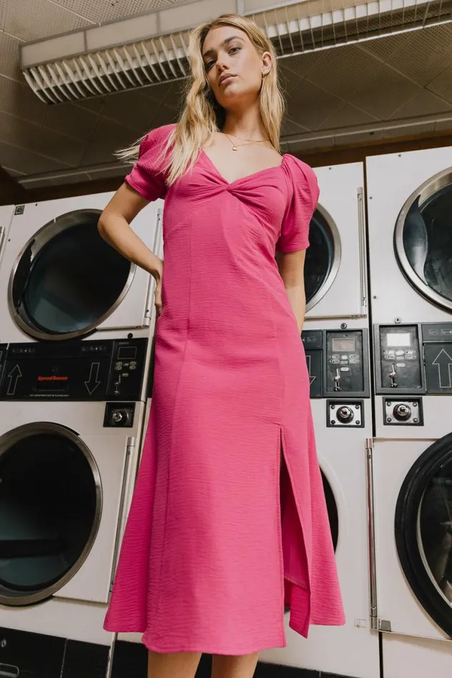 Halston Dress In Fuchsia Fuchsia Women Bohme Dresses