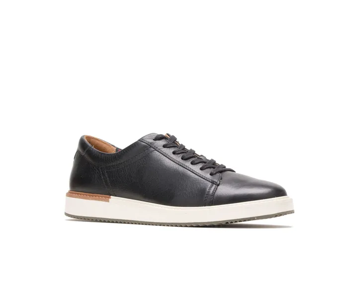 Heath Sneaker Black Leather Sneakers Hush Puppies Men Heath Sneaker Black Leather Sneakers Hush Puppies Men
