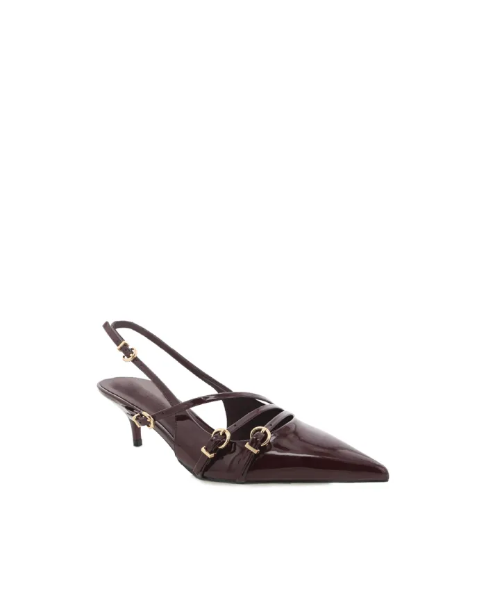 Heels Billini Stiletto Heels JEANI WINE PATENT