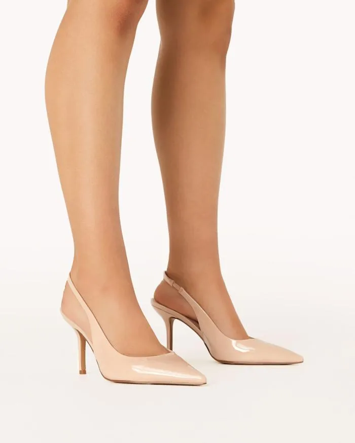 Heels Billini Stiletto Heels KACIA NUDE PATENT